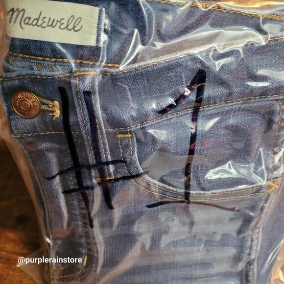 Madewell Jeans 27 Roadtripper 10" Medium Dark Wash Stretch Denim Tummy Control - Picture 10 of 10
